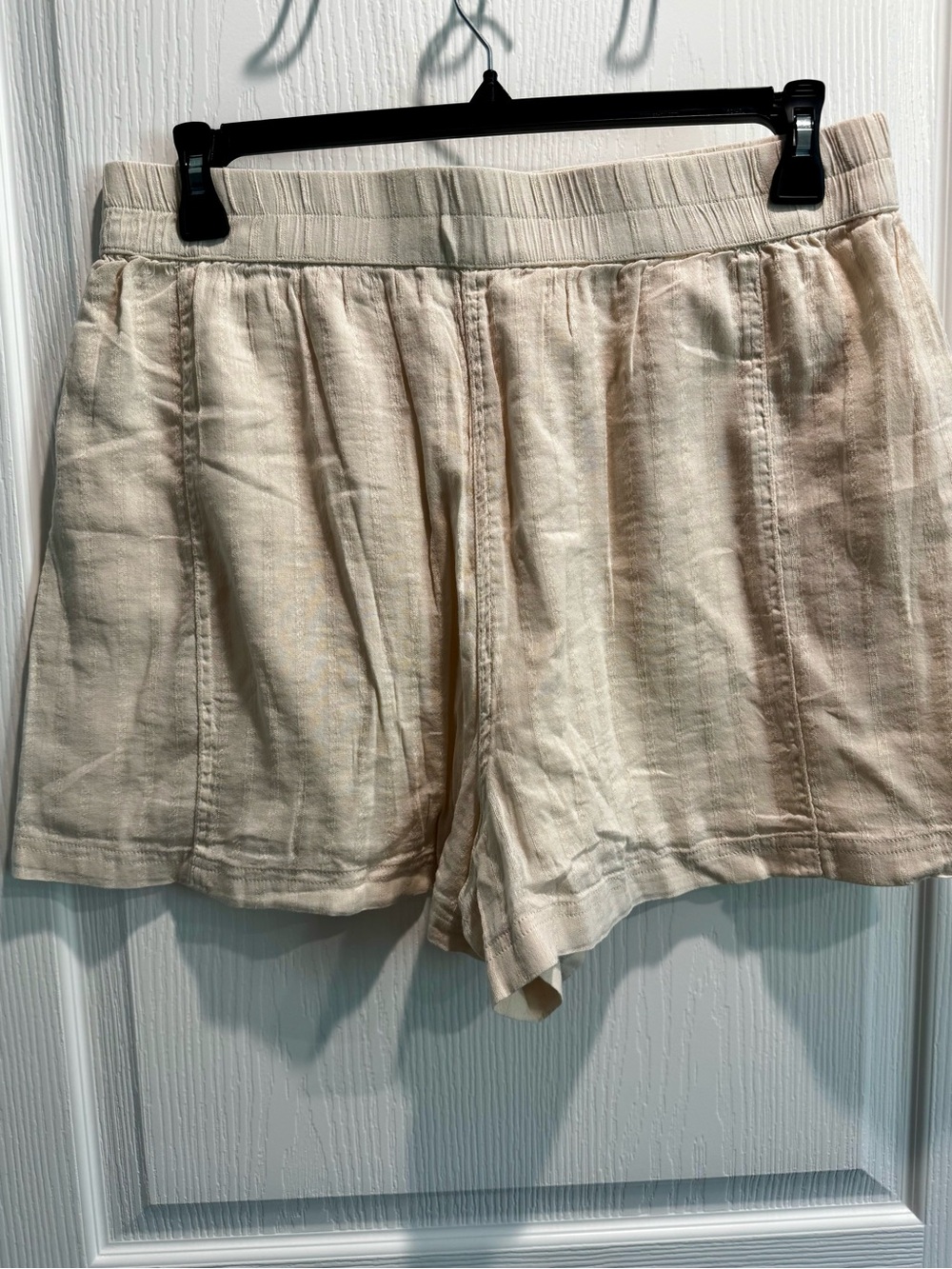 NWT American Eagle Linen Blend Pull-On Shorts | Women’s Large | Cream - NWT
